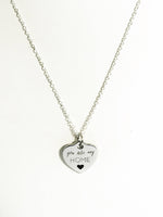 You Are My Home Necklace, Mom Necklace, Mom Jewelry, Wife Necklace, Wife Jewelry Gift, Heart Charm Necklace, You Are My Home Jewelry