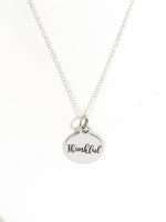 Thank You Gift, Thankful Necklace, Thanksgiving Jewelry, Thankful For Blessings, Thanksgiving Jewelry Gift For Her, Thankful For You