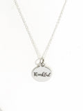 Thank You Gift, Thankful Necklace, Thanksgiving Jewelry, Thankful For Blessings, Thanksgiving Jewelry Gift For Her, Thankful For You