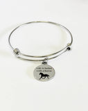 Life Is Better With A Horse Stacking Expanding Bangle Charm Bracelet, Horse Lover Bracelet Gift, Horse Lover Jewelry, Valentine Gift for Her