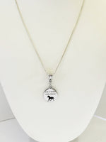 Life Is Better With A Horse Silver Pendant Necklace, Horse Lover Jewelry Gift, Horse Therapy Gift, Horse Rider Gift For Her, Valentine Gift