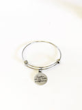 Together We Can Make A Difference Stacking Expandable Bangle Charm Bracelet, Mindfulness Jewelry, Social Awareness Gifts, Direct Sales Teams