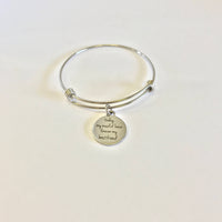 Today My Maid Of Honor Forever My Best Friend Stacking Expanding Bangle Charm Bracelet, Maid Of Honor Wedding Gift, Wedding Jewelry for BFF