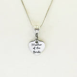 Mother Of The Bride Silver Necklace, Wedding Party Gifts, Wedding Announcement, Gift For Mom, Mother Of The Bride Gift, Necklace For Mom