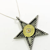 Shotgun Shell Jewelry, Shooting Jewelry, Star Necklace, Shotgun Shell Necklace, Star Jewelry, Shooting Star Necklace, Shotgun Shell Gifts