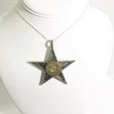 Shotgun Shell Star Necklace, 12 Gauge Shotgun Shell Jewelry, Stainless Steel, Shooting Star Necklace, Shotgun Shell Gifts, Shooting Jewelry