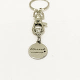 Blessed Mama Keychain, Blessed Mama Gift, Blessed Mama Jewelry, Gift For Mama, Gift For Mom, Mama Stocking Stuffer, New Mother Gift