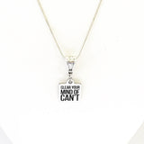 Motivating Necklace, Clear Your Mind Of Can't Necklace, Motivating Gifts, Inspiring Necklace, Motivating Her, Daughter Jewelry Gift For Her