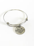 Most Of All Let Love Be Your Guide Stacking Bangle, Charm Bracelet, Col 3:14 Scripture Jewelry Gift For Her, Confirmation Baptism Gift