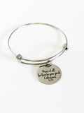 Most Of All Let Love Be Your Guide Stacking Bangle, Charm Bracelet, Col 3:14 Scripture Jewelry Gift For Her, Confirmation Baptism Gift