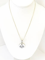 Be Still And Know That I Am God Silver Necklace, Psalm 46:10 Scripture Necklace, Scripture Jewelry, Bible Verse Jewelry Gift, Baptism Gift