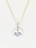 Be Still And Know That I Am God Silver Necklace, Psalm 46:10 Scripture Necklace, Scripture Jewelry, Bible Verse Jewelry Gift, Baptism Gift