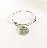 Keep Running The Race Set Before You With Endurance Stacking Bangle, Expanding Bangle Charm Bracelet, Christian Jewelry, Religious Jewelry