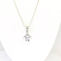 Meditation Jewelry, Breathe Believe Be Necklace, Motivational Jewelry Gift for Her, Encouragement Gift, Just Breathe, Believe in Yourself