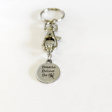 Meditation Gifts, Breathe Believe Be Keychain, Encouragement Gift, Be Yourself, Believe In Yourself, Motivation Gift For Her, Spa Day Gift