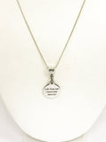 Encouragement Gift, Life Has No Rearview Mirror Silver Necklace, Motivational Gift, Divorce Gift, Sympathy Gift For Her, Moving Forward Gift