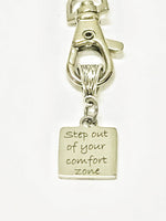 Motivational Gift, Step Out Of Your Comfort Zone Keychain, Entrepreneur Gifts For Him, Direct Sales Team Gifts, New Job Gifts For Her,