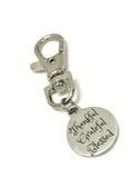 Thankful Grateful Blessed Zipper Pull, Thanksgiving Gifts, Grateful Gift, Luggage Tag Zipper Pull, Travel Bag Zipper Pull, Purse Zipper Pull