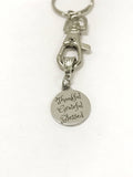 Thankful Grateful Blessed Keychain, Encouraging Gifts, Motivating Gifts, New House Gift, New Car Gift, New Job Gift, Daughter Gift