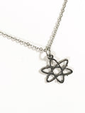 Molecule Necklace, Atom Necklace, Molecule Jewelry, Atom Jewelry, Science Jewelry, Science Gifts, Chemistry Gifts, Nerdy Chemistry Jewelry