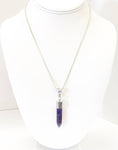Amethyst Pendant Necklace, Meditation Jewelry, Yoga Jewelry, Gift For Her, Purple Stone Pendant, Amethyst Necklace, Amethyst Jewelry Gift