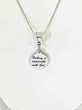 Christian Jewelry Gifts, Nothing Is Impossible With God Silver Necklace, Religious Jewelry, Motivational Christian Encouragement Gifts