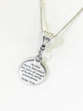 Scripture Necklace Gift, Psalms Necklace, Bible Verse Jewelry, God Is My Strength Necklace, Scripture Jewelry Gift For Her, Sympathy Gift