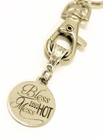 Bless This Hot Mess Keychain, Blessed Hot Mess, Bless This Hot Mess Gifts, Hot Mess Girlfriend Gifts, Bless My Hot Mess, Hot Mess Valentine