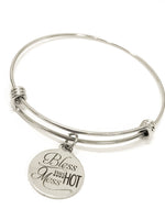 Bless This Hot Mess Bracelet, Stacking Bangle, Friendship Gifts, Bless This Hot Mess Jewelry, Blessed Hot Mess Gift, Hot Mess Girlfriend