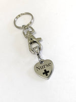 Nurse Gifts, Nurse Keychain, Nurse Keyfob, Nurse Keyring, Nurse Jewelry, Wife Nurse Gift, Daughter Nurse, Favorite Nurse Gift, Nursing Staff