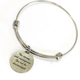 Scripture Jewelry Gifts, Joshua 1:9 Bracelet, Double Sided Bible Verse Charm, Be Strong And Courageous Bracelet, Motivational Jewelry Gift