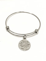 Christian Jewelry, My Flesh and My Heart May Fail Bracelet, Christian Gifts, Christian Braclet, Psalm 73:26 Scripture Jewelry Gift