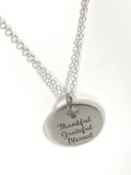 Thankful Grateful Blessed Necklace, Girlfriend Gift, Daughter Gift, Thankful Grateful Blessed Jewelry, Wife Jewelry Gift, Thankful For You
