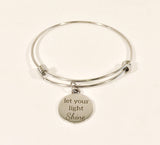 Let Your Light Shine Bracelet, Christian Jewelry, Christian Bracelet, Let Your Light Shine Jewelry Gift, Motivational Jewelry, Encouraging