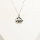 Scripture Necklaces, Let All That You Do Be Done With Love Necklace, 1 Cor 16:14 Necklace, Bible Verse Necklace, Bible Verse Jewelry Gift