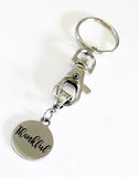 Thankful Keychain, Keychain Gift, Thanksgiving Gift, New Job Gift, New Car Gift, New House Gift, Gift For Mom, Thankful for You