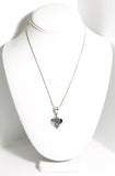 Your Wings Were Ready My Heart Was Not Heart Pendant on Silver Chain Necklace, Remembrance Necklace, Angel Wings, Sympathy Gift