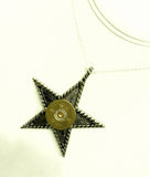 Shotgun Shell Star Necklace, 12 Gauge Shotgun Shell Jewelry, Stainless Steel, Shooting Star Necklace, Shotgun Shell Gifts, Shooting Jewelry