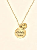 Sympathy Gift, I Will Hold You In My Heart Until I Hold You In Heaven Necklace, Miscarriage Sympathy Gift, Child Loss Gift, Loss Sympathy