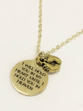 Sympathy Gift, I Will Hold You In My Heart Until I Hold You In Heaven Necklace, Miscarriage Sympathy Gift, Child Loss Gift, Loss Sympathy