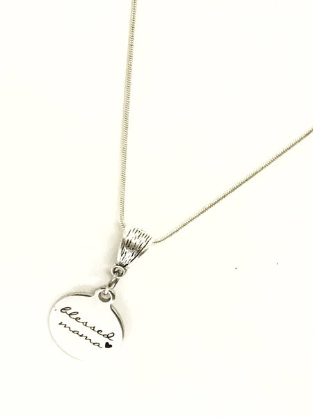 Blessed Mama Necklace, Blessed Mama Gift, Gift For Mama, New Mama Gift, Blessed Mama Jewelry, Necklace Gift, Mama Necklace, Gift For Mom