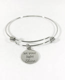 Let Your Light Shine Bracelet, Encouragement Gift, Daughter Gift, Encouragement Bracelet, Valentine Jewelry, Let Your Light Shine Jewelry