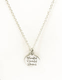 Thankful Grateful Blessed Necklace, Thankful Grateful Blessed Jewelry, Thanksgiving Jewelry, Thanksgiving Necklace, Thankful Necklace