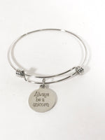 Always Be A Unicorn Bracelet, Stacking Bangle, Be Unique Jewelry, Be Magical Bracelet, Daughter Valentine, Daughter Gift, Daughter Bracelet