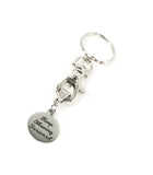 Keep Moving Forward Keychain, Motivational Gift, Sympathy Gift, Encouragement Gift, Girlfriend Gift, Divorce Gift, Keep Moving Forward Gift