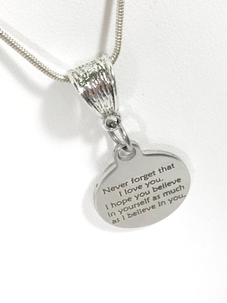 I Believe In You Necklace, Daughter Gift, Daughter Jewelry, Wife Jewelry, New Job Gift, Encouragement Gift, Motivating Gift, Encouraging