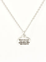 Encouraging Gift, Remember Why You Started Necklace, Encouraging Jewelry, Encouraging Necklace Gift, Daughter Gift, Setting Goals Gift
