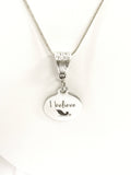 I Believe in Santa Necklace, Christmas Necklace, Santa Necklace, I Believe In Santa Jewelry, I Believe Jewelry, I Believe Necklace