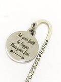 Faith Bookmark, Let Your Faith Be Bigger Than Your Fear Bookmark, Faith Planner Gifts, Planner Accessories, Bookmark Gifts, Daughter Gift