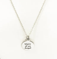 Miscarriage Memorial, Mom Of An Angel Necklace, Miscarriage Memorial Necklace, Miscarriage Memorial Gift, Child Loss Gift, Angel Mom Gift